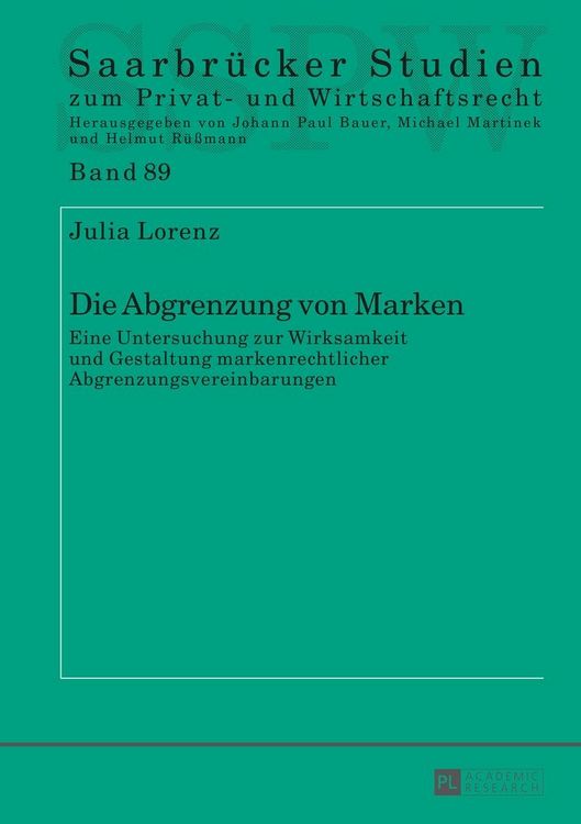 Produktbild: Die Abgrenzung von Marken