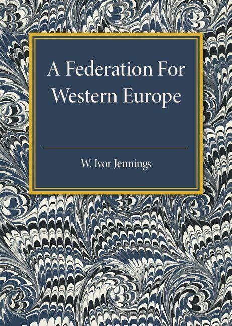 Produktbild: A Federation For Western Europe