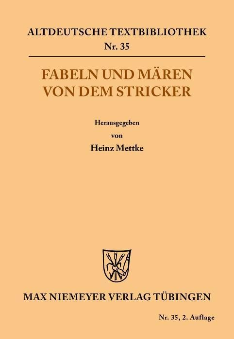 Produktbild: Fabeln und M&auml;ren von dem Stricker
