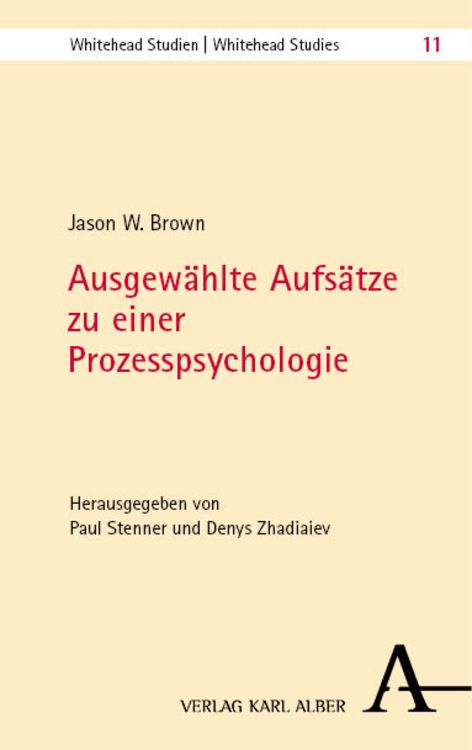 Produktbild: Ausgew&auml;hlte Aufs&auml;tze zu einer Prozesspsychologie