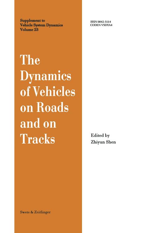 Produktbild: The Dynamics of Vehicles on Roads and on Tracks