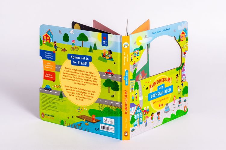 Produktbild: Rundherum! Mein Drehspa&szlig;-Buch &ndash; Unterwegs mit dem Bus