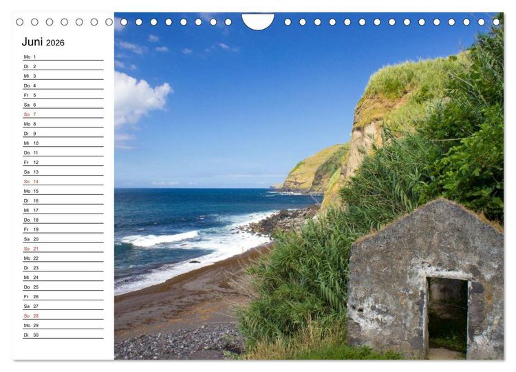 Produktbild: Azoren - S&atilde;o Miguel (Wandkalender 2026 DIN A4 quer), CALVENDO Monatskalender