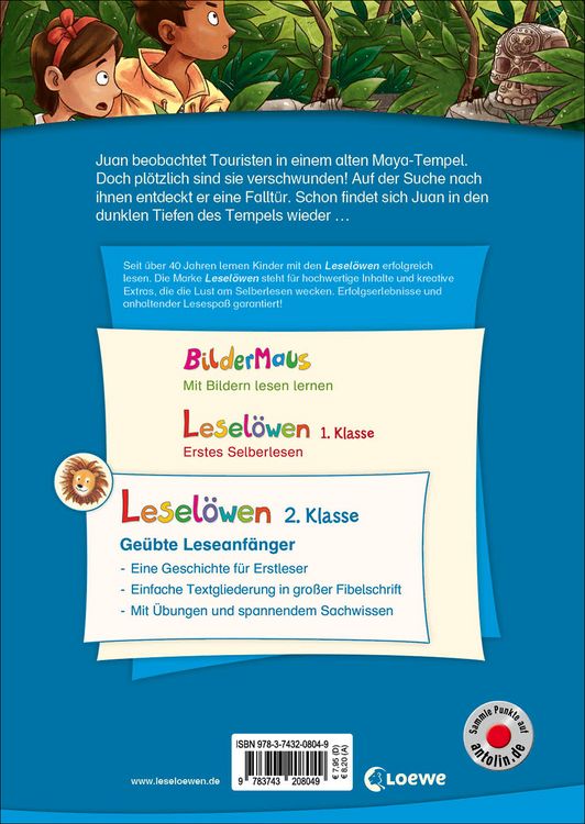Produktbild: Lesel&ouml;wen 2. Klasse - Abenteuer im Maya-Tempel