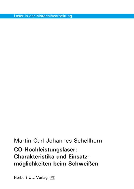 Produktbild: Schellhorn, M: CO-Hochleistungslaser: Charakteristika und Ei