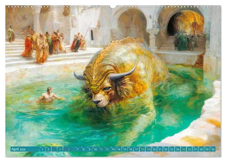 Produktbild: Schaurig sch&ouml;ne Biester (hochwertiger Premium Wandkalender 2026 DIN A2 quer), Kunstdruck in Hochglanz