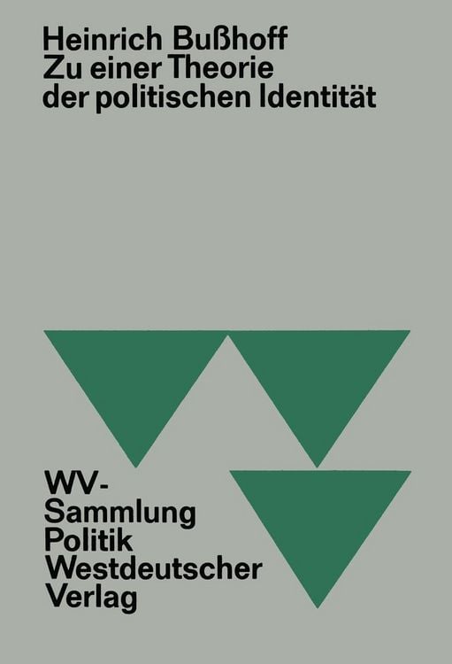 Produktbild: Zu einer Theorie der politischen Identit&auml;t