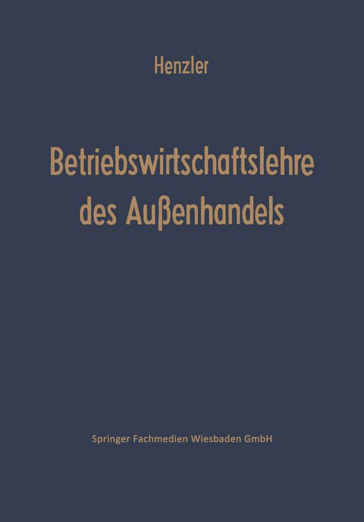 Produktbild: Betriebswirtschaftslehre des Au&szlig;enhandels
