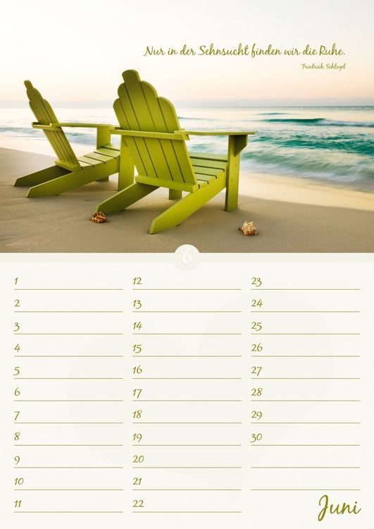 Produktbild: Geburtstagskalender Auszeit f&uuml;r die Seele - immerw&auml;hrend - (21 x 30)