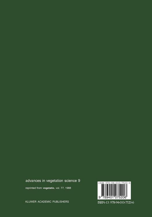 Produktbild: Temporal and spatial patterns of vegetation dynamics