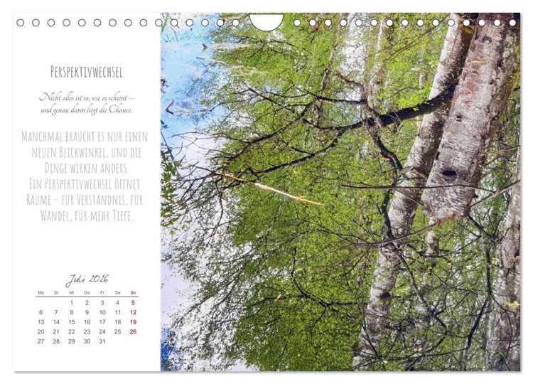 Produktbild: Was uns tr&auml;gt, wenn alles wankt. &Uuml;ber das Wachsen an Krisen (Wandkalender 2026 DIN A4 quer), CALVENDO Monatskalender