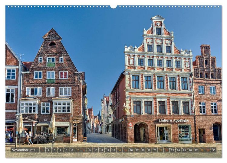 Produktbild: L&Uuml;NEBURG Ein- und Ausblicke von Andreas Voigt (Wandkalender 2026 DIN A2 quer), CALVENDO Monatskalender