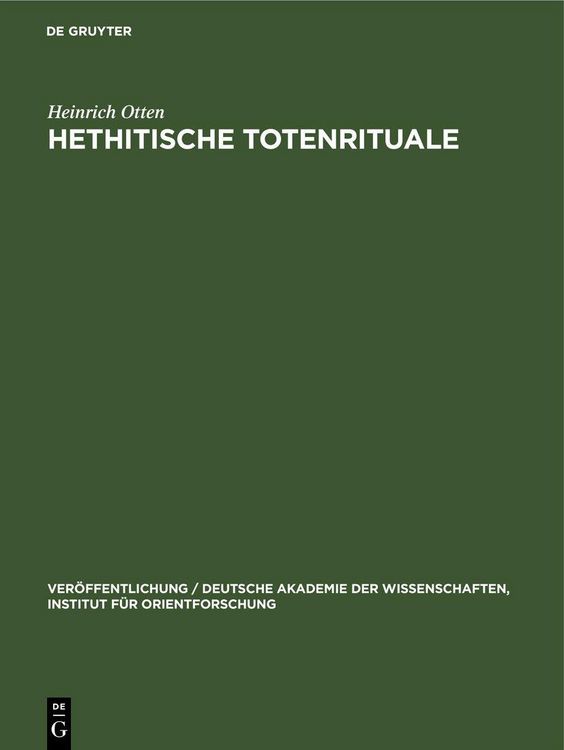 Produktbild: Hethitische Totenrituale