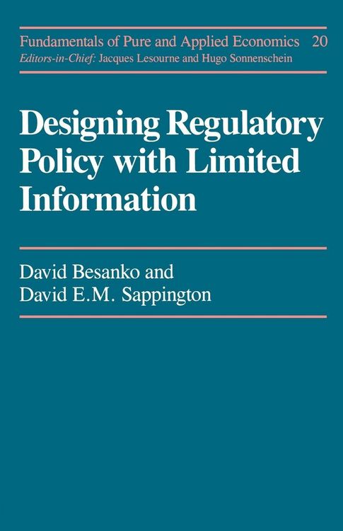 Produktbild: Designing Regulatory Polcy