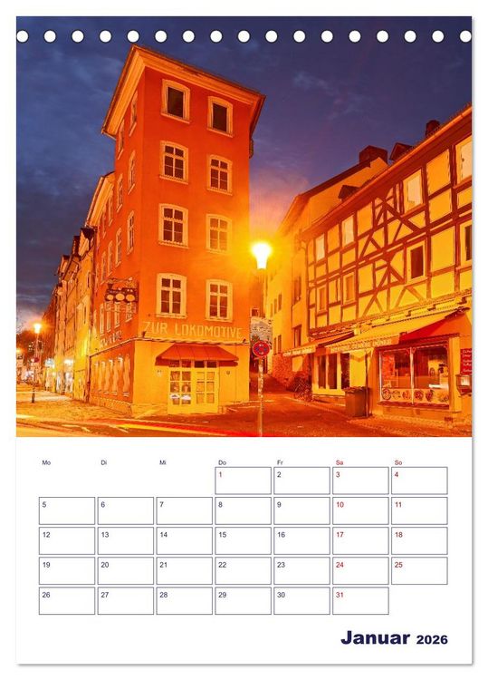 Produktbild: Marburg - Universit&auml;tsstadt mit Flair (Tischkalender 2026 DIN A5 hoch), CALVENDO Monatskalender