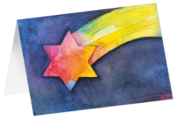Produktbild: Kunstkarten "Stern in dunkler Nacht" 6 Stk.