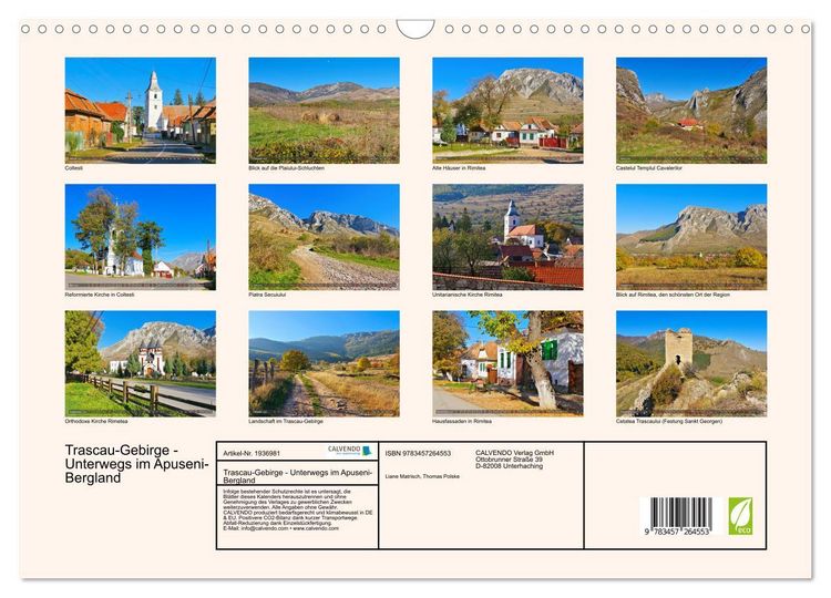 Produktbild: Trascau-Gebirge - Unterwegs im Apuseni-Bergland (Wandkalender 2026 DIN A3 quer), CALVENDO Monatskalender