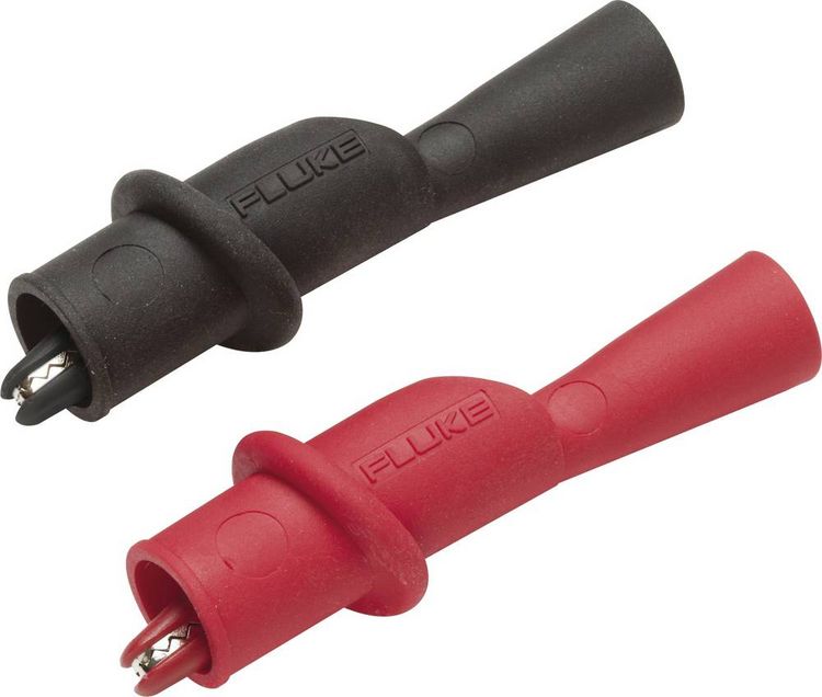 Produktbild: Fluke AC175 Sicherheits-Abgreifklemmen-Set Buchse 2 mm CAT IV 600 V, CAT III 1000 V Rot, Schwarz
