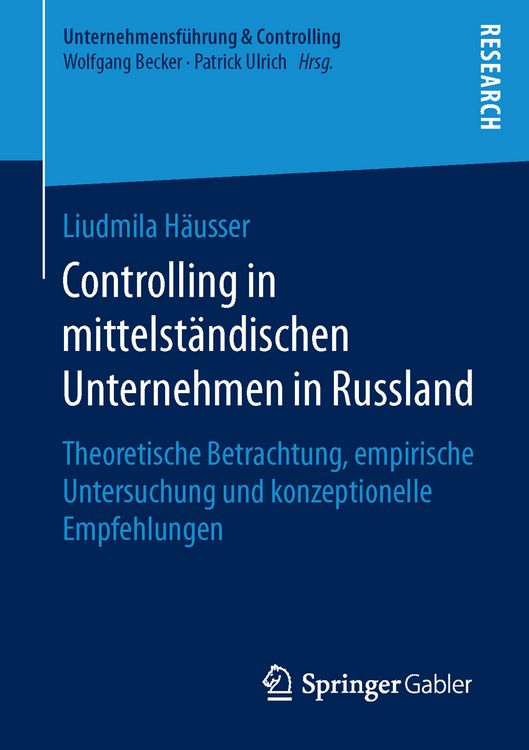 Produktbild: Controlling in mittelst&auml;ndischen Unternehmen in Russland
