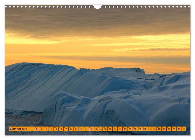 Produktbild: EISIGE GIGANTEN in der DISKOBUCHT (Wandkalender 2026 DIN A3 quer), CALVENDO Monatskalender