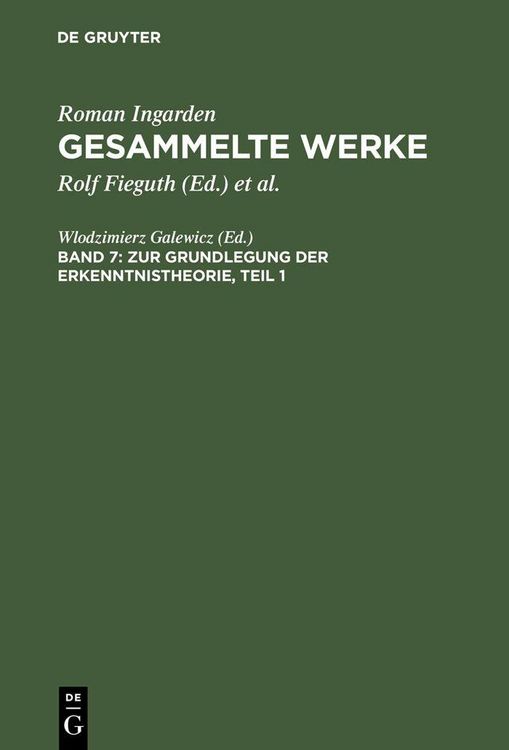 Produktbild: Zur Grundlegung der Erkenntnistheorie