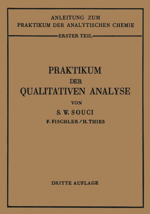 Produktbild: Praktikum der qualitativen Analyse