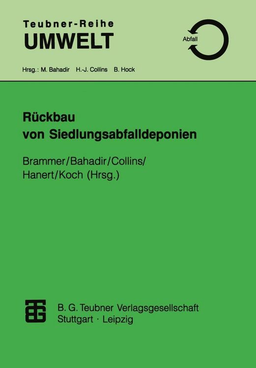 Produktbild: R&uuml;ckbau von Siedlungsabfalldeponien
