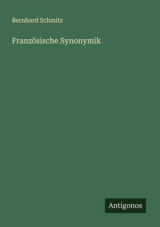Produktbild: Franz&ouml;sische Synonymik