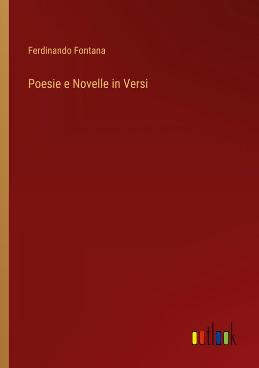 Produktbild: Poesie e Novelle in Versi