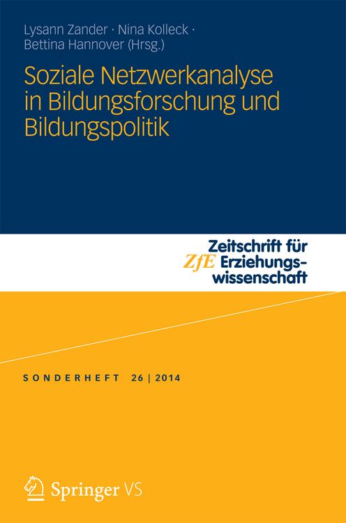 Produktbild: Soziale Netzwerkanalyse in Bildungsforschung und Bildungspolitik