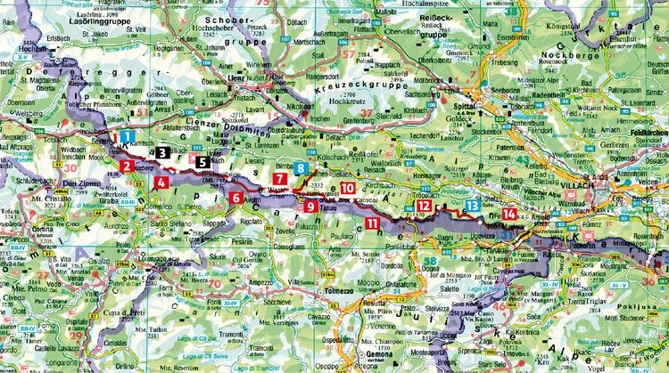 Produktbild: ROTHER Wanderf&uuml;hrer Karnischer H&ouml;henweg