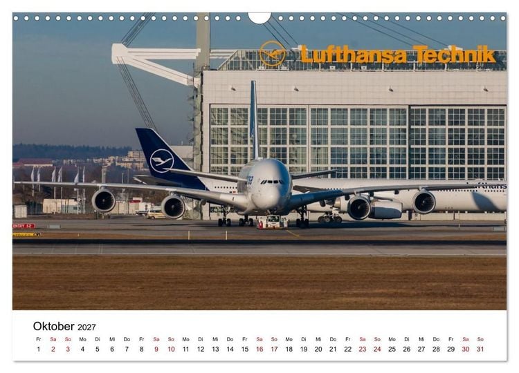 Produktbild: Airbus A380 - K&ouml;nig der L&uuml;fte (Wandkalender 2027 DIN A3 quer), CALVENDO Monatskalender