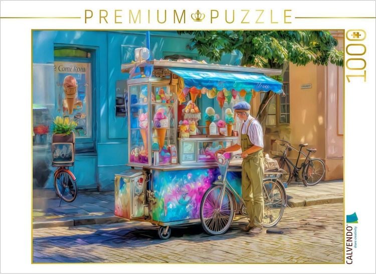 Produktbild: CALVENDO Puzzle Bunte Stadt | 1000 Teile Lege-Gr&ouml;&szlig;e 64x48cm Foto-Puzzle f&uuml;r gl&uuml;ckliche Stunden