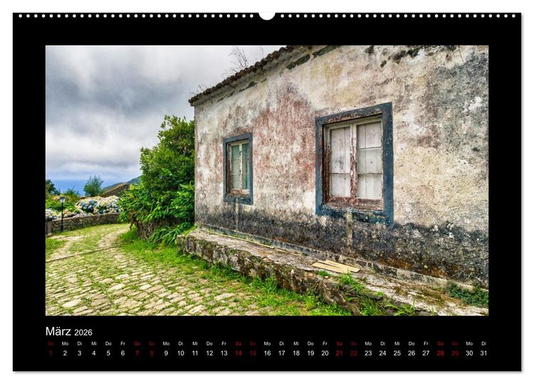 Produktbild: Morbider Charme - Vergessene Orte auf den Azoren - (Wandkalender 2026 DIN A2 quer), CALVENDO Monatskalender