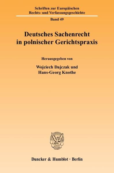 Produktbild: Deutsches Sachenrecht in polnischer Gerichtspraxis.