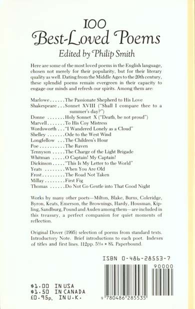 Produktbild: 100 Best-Loved Poems