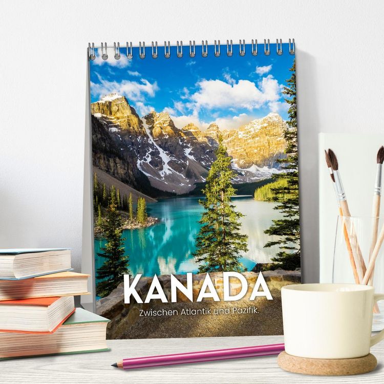 Produktbild: Kanada - Zwischen Atlantik und Pazifik. (Tischkalender 2026 DIN A5 hoch), CALVENDO Monatskalender
