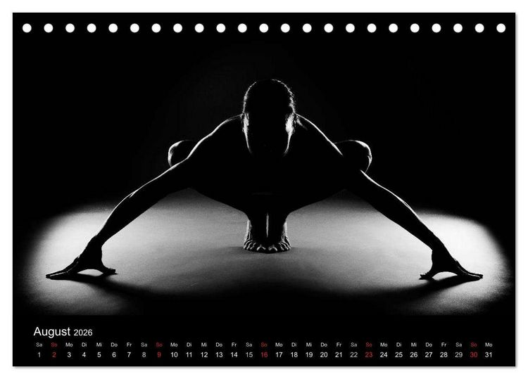 Produktbild: Kunstakt (Tischkalender 2026 DIN A5 quer), CALVENDO Monatskalender
