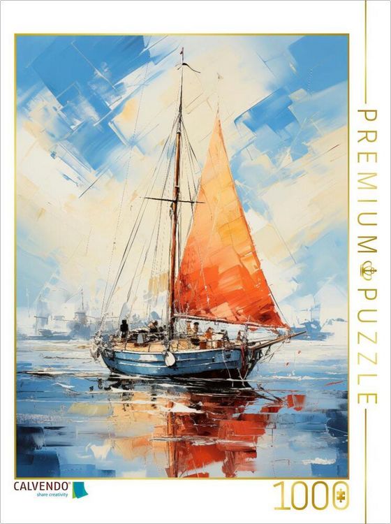 Produktbild: CALVENDO Puzzle Segeln - es geht los | 1000 Teile Lege-Gr&ouml;&szlig;e 64x48cm Foto-Puzzle f&uuml;r gl&uuml;ckliche Stunden