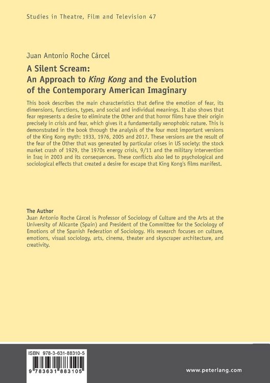Produktbild: A Silent Scream: An Approach to &laquo;King Kong&raquo; and the Evolution of the Contemporary American Imaginary