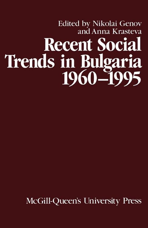 Produktbild: Recent Social Trends in Bulgaria, 1960-1995