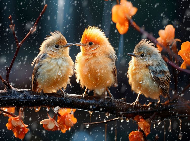 Produktbild: CALVENDO Puzzle V&ouml;gel, Schietwetter, oder? | 2000 Teile Lege-Gr&ouml;&szlig;e 90x67cm Foto-Puzzle f&uuml;r gl&uuml;ckliche Stunden