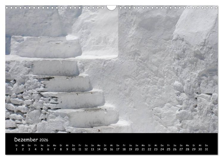 Produktbild: Mykonos - Stille Ecken (Wandkalender 2026 DIN A3 quer), CALVENDO Monatskalender