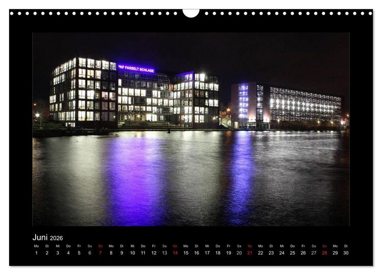 Produktbild: Extraschicht im Ruhrgebiet - Nachts ist es nicht dunkel! (Wandkalender 2026 DIN A3 quer), CALVENDO Monatskalender