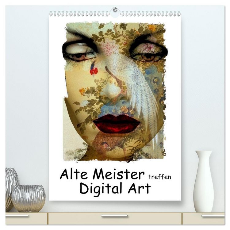 Produktbild: Alte Meister treffen Digital Art (hochwertiger Premium Wandkalender 2026 DIN A2 hoch), Kunstdruck in Hochglanz