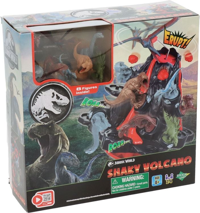 Produktbild: Epoch 7509 - Jurassic World Shaky Volcano, Dinosaurier-Geschicklichkeitsspiel