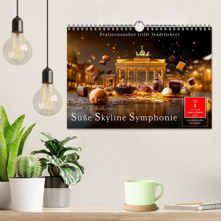 Produktbild: S&uuml;&szlig;e Skyline Symphonie (Wandkalender 2026 DIN A4 quer), CALVENDO Monatskalender
