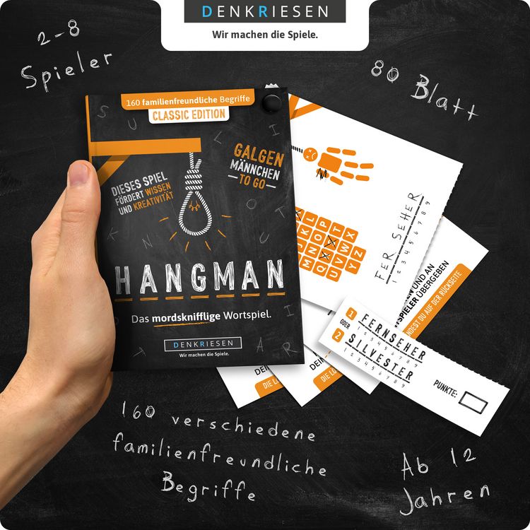 Produktbild: HANGMAN - CLASSIC EDITION - "Galgenm&auml;nnchen TO GO"