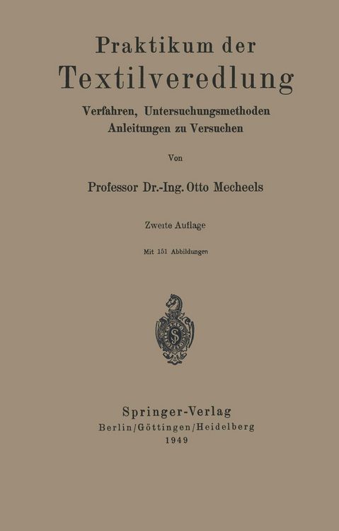 Produktbild: Praktikum der Textilveredlung