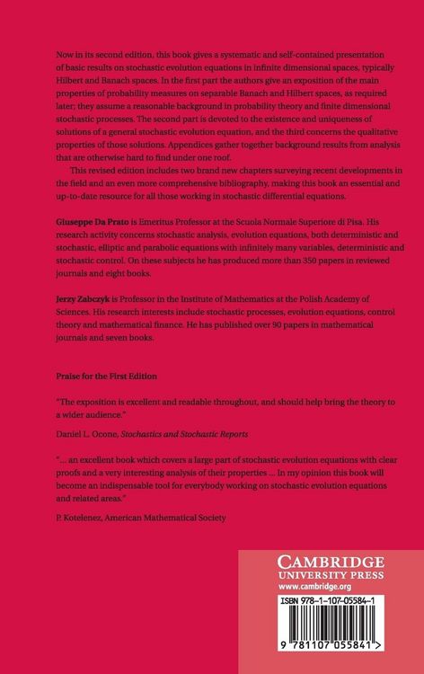 Produktbild: Stochastic Equations in Infinite Dimensions